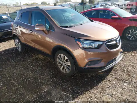 KL4CJASB2HB004981 — 2017 Buick Encore, Передня частина, фото до ремонту