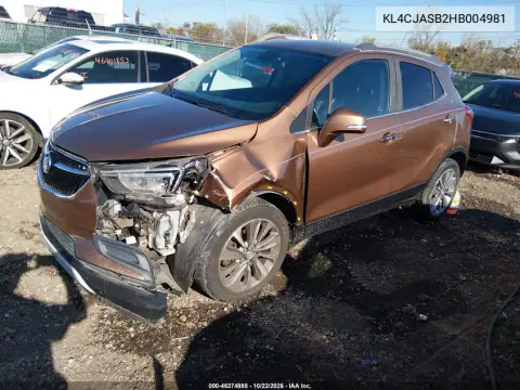 KL4CJASB2HB004981 — 2017 Buick Encore, photo 20 from IAAI, Front end