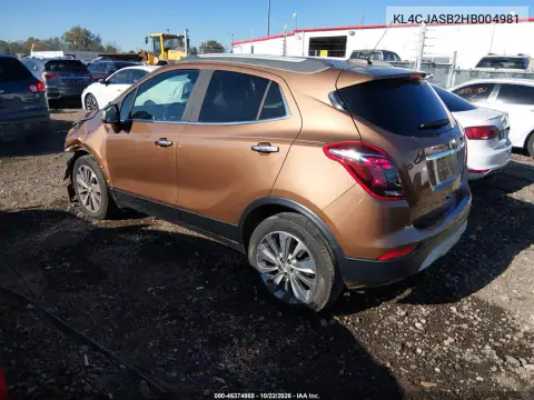 KL4CJASB2HB004981 — 2017 Buick Encore, photo 21 from IAAI, Front end