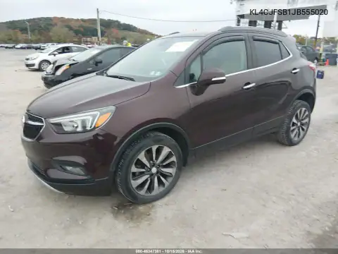KL4CJFSB1JB555020 — 2018 Buick Encore, ფოტო 3, IAAI 28.10.2026, წინა მარჯვენა ნაწილი