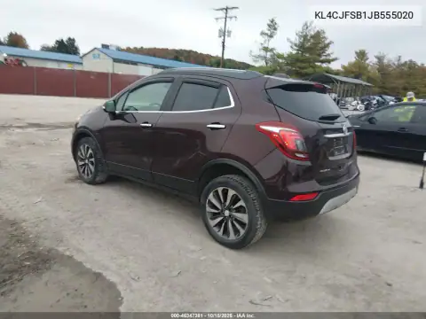 KL4CJFSB1JB555020 — 2018 Buick Encore, ფოტო 4, IAAI 28.10.2026, წინა მარჯვენა ნაწილი