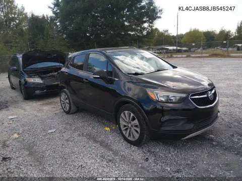 KL4CJASB8JB545247 — 2018 Buick Encore, უკანა ნაწილი, ფოტოები შეკეთებამდე