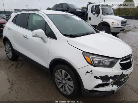 KL4CJASB6JB552035 — 2018 Buick Encore, Front end, before-repair photos