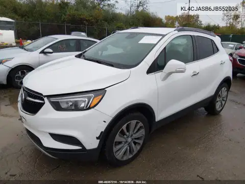 KL4CJASB6JB552035 — 2018 Buick Encore, foto 3 de IAAI, Parte delantera