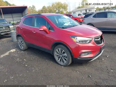 KL4CJGSB8JB587159 — 2018 Buick Encore, ПЕРЕДНЯЯ ЧАСТЬ, фото до ремонта