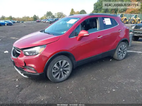 KL4CJGSB8JB587159 — 2018 Buick Encore, foto 3 de IAAI, Parte delantera