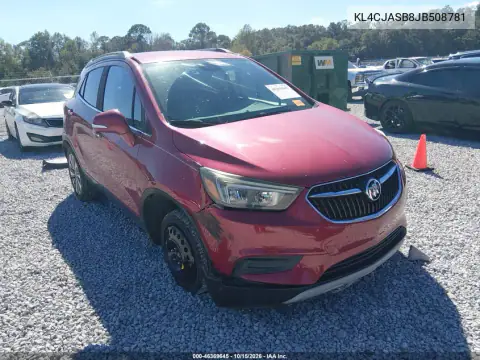 KL4CJASB8JB508781 — 2018 Buick Encore, Parte delantera, fotos antes de reparar