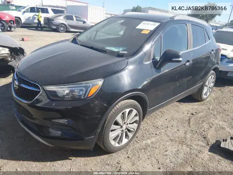 KL4CJASB2KB786366 — 2019 Buick Encore, фото 3 з IAAI, Передня частина справа