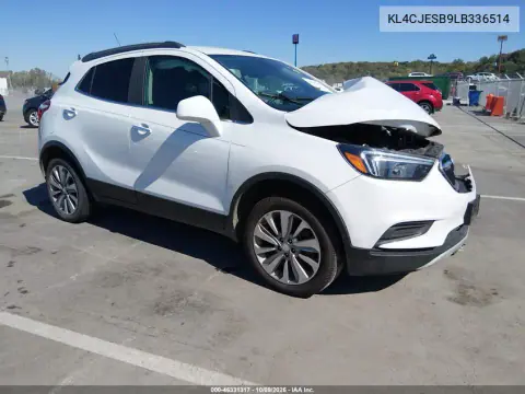 2020 Buick Encore Awd Preferred VIN KL4CJESB9LB336514 фото 1
