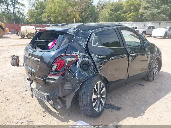 KL4CJASB9MB318377 — 2021 Buick Encore, photo 4 from IAAI, Left rear