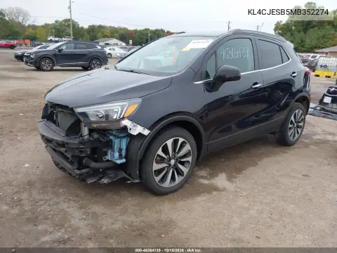 KL4CJESB5MB352274 — 2021 Buick Encore, photo 3 from IAAI, Right front