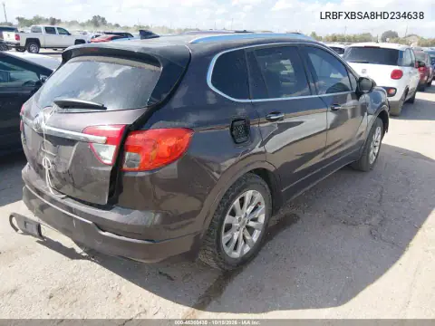 LRBFXBSA8HD234638 — 2017 Buick Envision, фото 4 с аукциона IAAI, задняя часть слева