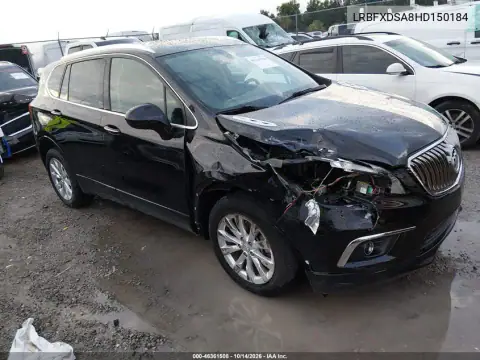 LRBFXDSA8HD150184 — 2017 Buick Envision, Delantera derecha, fotos antes de reparar
