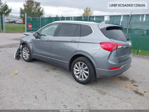 LRBFXCSA0KD125636 — 2019 Buick Envision, zdjęcie 3 z IAAI, Przód