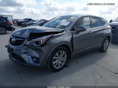 LRBFXBSA1LD104869 — 2020 Buick Envision, фото 3 з IAAI, Передня частина