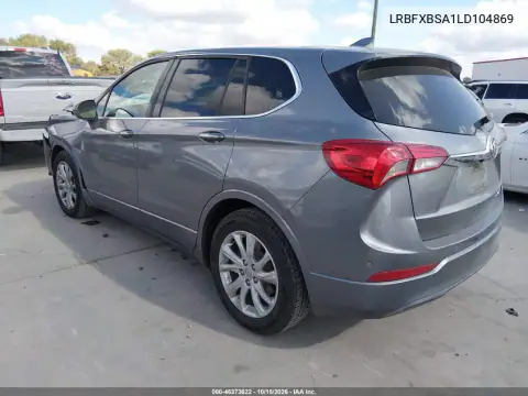 LRBFXBSA1LD104869 — 2020 Buick Envision, фото 4 з IAAI, Передня частина