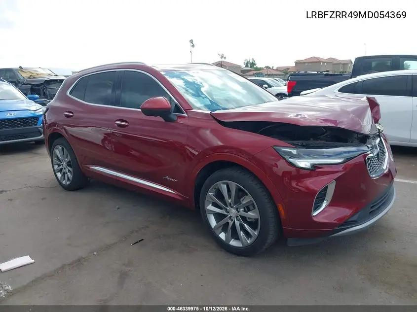 2021 Buick Envision Fwd Avenir VIN LRBFZRR49MD054369 фото 2