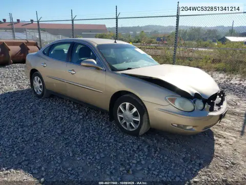 2005 Buick Lacrosse Cx VIN 2G4WC532851341214 фото 2
