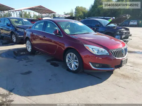 2G4GS5GX1H9145392 — 2017 Buick Regal, Передняя часть слева, фото до ремонта