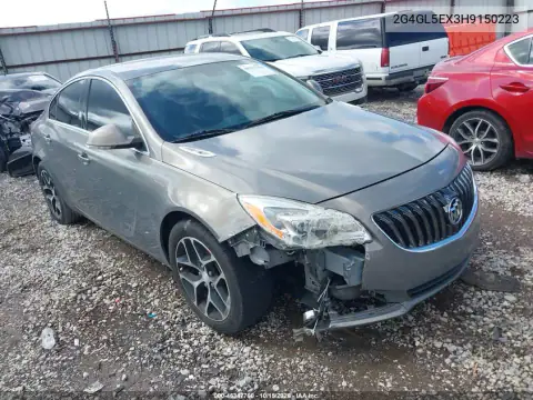 2G4GL5EX3H9150223 — 2017 Buick Regal, передняя часть справа, фото до ремонта