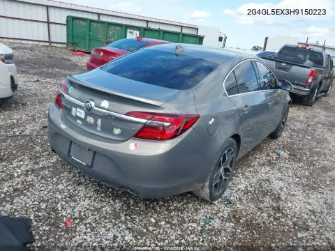 2G4GL5EX3H9150223 — 2017 Buick Regal, фото 4 з IAAI, Передня частина справа