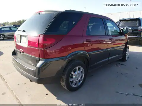 3G5DA03E05S553387 — 2005 Buick Rendezvous, photo 4 from IAAI, Front end