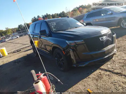 1GYS4EKL9MR197912 — 2021 Cadillac Escalade, წინა ნაწილი, ფოტოები შეკეთებამდე