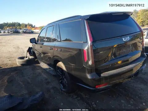 1GYS4EKL9MR197912 — 2021 Cadillac Escalade, photo 4 from IAAI, Front end