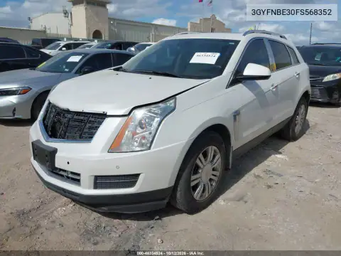 3GYFNBE30FS568352 — 2015 Cadillac SRX, foto 3 de IAAI, Parte delantera