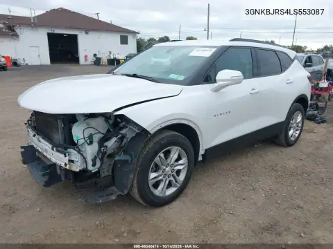 3GNKBJRS4LS553087 — 2020 Chevrolet Blazer, photo 3 from IAAI 28.10.2026, Front end