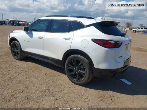 2021 Chevrolet Blazer Fwd Rs VIN 3GNKBERS2MS567899 фото 4
