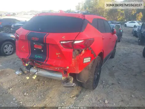 3GNKBKRS7MS563037 — 2021 Chevrolet Blazer, фото 5 с аукциона IAAI, ЗАДНЯЯ ЧАСТЬ