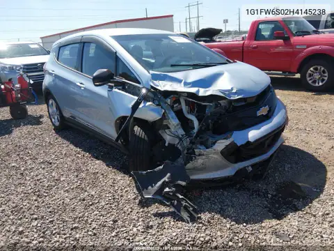 1G1FW6S02H4145238 — 2017 Chevrolet Bolt, Parte delantera, fotos antes de reparar