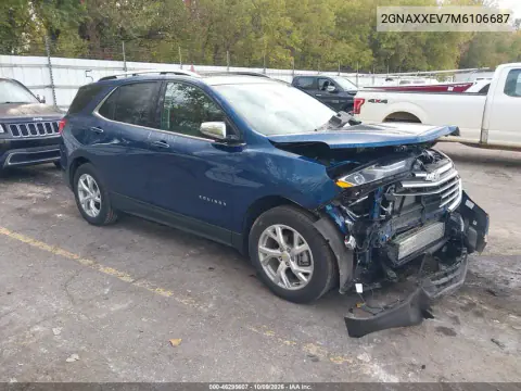 2GNAXXEV7M6106687 — 2021 Chevrolet Equinox, Front end, before-repair photos