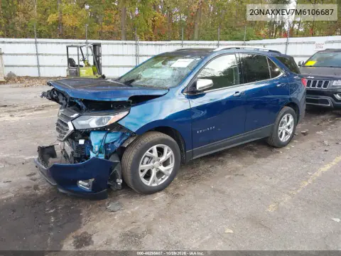 2021 Chevrolet Equinox Awd Premier VIN 2GNAXXEV7M6106687 фото 3
