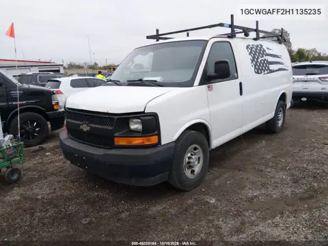 1GCWGAFF2H1135235 — 2017 Chevrolet Express, фото 2 з IAAI 28.10.2026, Звичайний знос