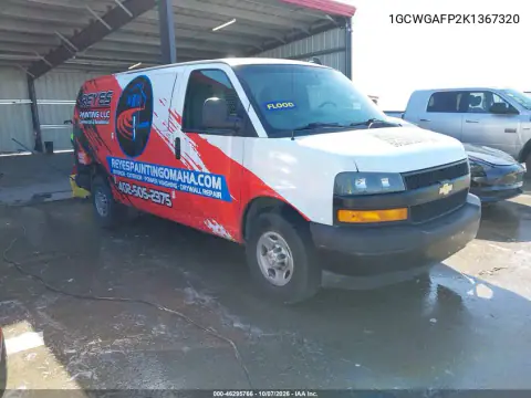 2019 Chevrolet Express 2500 Work Van VIN 1GCWGAFP2K1367320 фото 2