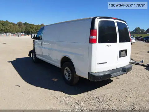1GCWGAFG2K1178781 — 2019 Chevrolet Express, foto 4 de IAAI, Delantera izquierda