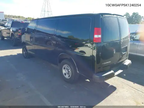 1GCWGAFP5K1240254 — 2019 Chevrolet Express, фото 4 с аукциона IAAI, передняя часть слева