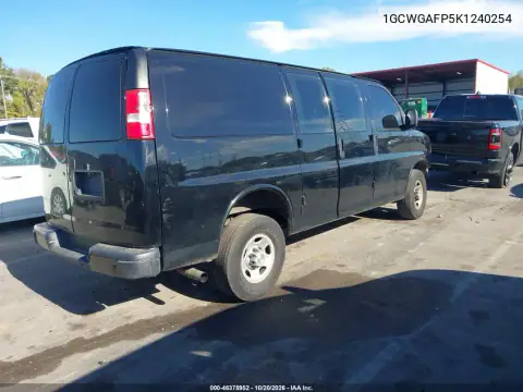 1GCWGAFP5K1240254 — 2019 Chevrolet Express, фото 5 с аукциона IAAI, передняя часть слева