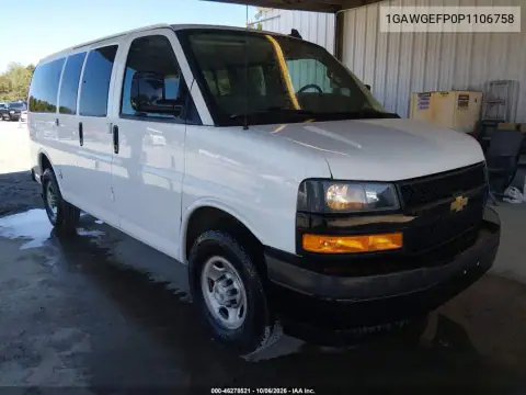 1GAWGEFP0P1106758 — 2023 Chevrolet Express, Desgaste normal, fotos antes de reparar