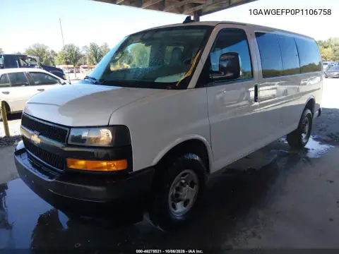 1GAWGEFP0P1106758 — 2023 Chevrolet Express, фото 3 з IAAI 27.10.2026, Звичайний знос