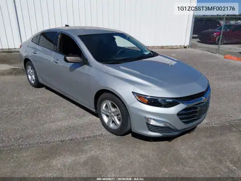 1G1ZC5ST3MF002176 — 2021 Chevrolet Malibu, Desgaste normal, fotos antes de reparar