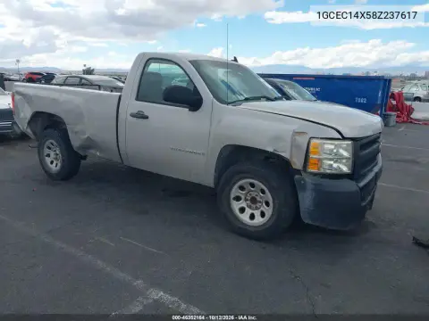 1GCEC14X58Z237617 — 2008 Chevrolet Silverado, Естественный износ, фото до ремонта