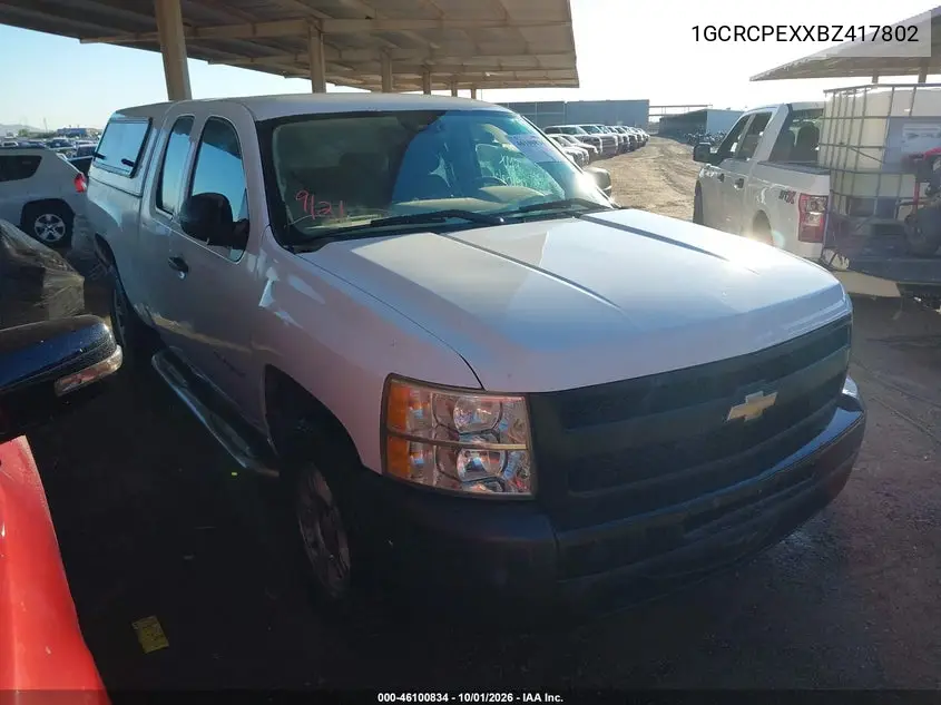 2011 Chevrolet Silverado 1500 Work Truck VIN 1GCRCPEXXBZ417802 фото 2