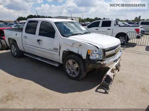 3GCPCSE00DG334105 — 2013 Chevrolet Silverado, Передняя часть справа, фото до ремонта