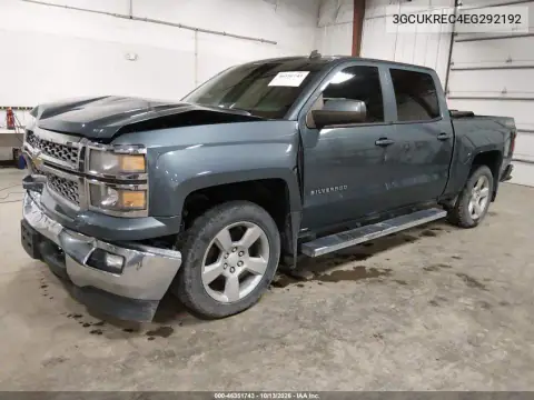 3GCUKREC4EG292192 — 2014 Chevrolet Silverado, photo 2 from IAAI, Front end