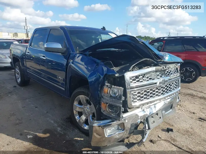 3GCPCSEC3FG513283 — 2015 Chevrolet Silverado, photo 2 from IAAI, Front end