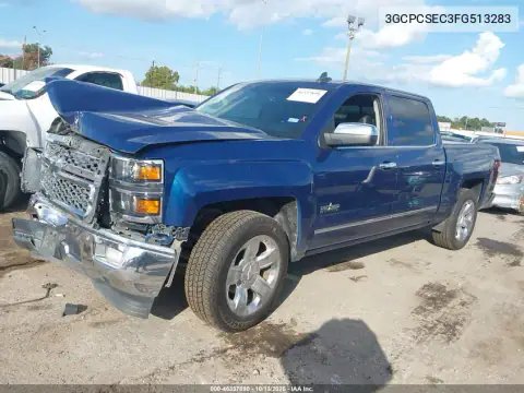 3GCPCSEC3FG513283 — 2015 Chevrolet Silverado, photo 3 from IAAI, Front end