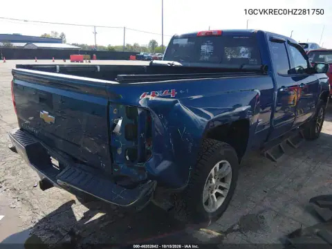 1GCVKREC0HZ281750 — 2017 Chevrolet Silverado, фото 5 з IAAI, Задня частина